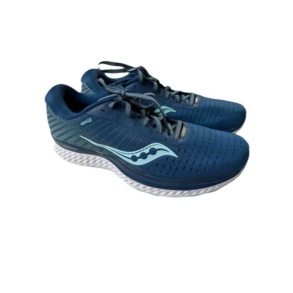 Saucony Womens Guide 13 S10549-25‎ Aqua Blue Running Shoes Sneakers Size 10 EUC